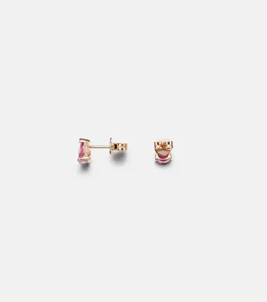 Shay Jewelry 18kt rose gold earrings with sapphire and diamonds | Thumbnail 4 Shay Jewelry 18kt rose gold earrings with sapphire and diamonds | Thumbnail 4