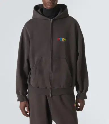 Balenciaga Printed cotton jersey hoodie | Thumbnail 2 Balenciaga Printed cotton jersey hoodie | Thumbnail 2