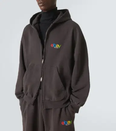 Balenciaga Printed cotton jersey hoodie | Thumbnail 4 Balenciaga Printed cotton jersey hoodie | Thumbnail 4