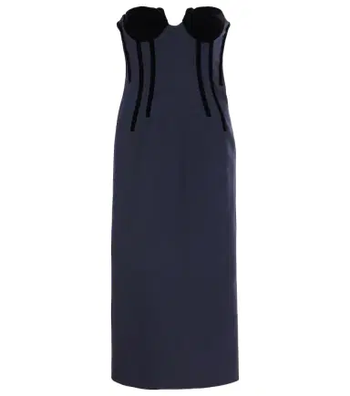 Sportmax Anemone wool-blend bustier midi dress | Thumbnail 1 Sportmax Anemone wool-blend bustier midi dress | Thumbnail 1