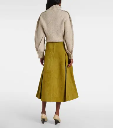 Bottega Veneta Suede midi skirt | Thumbnail 3 Bottega Veneta Suede midi skirt | Thumbnail 3