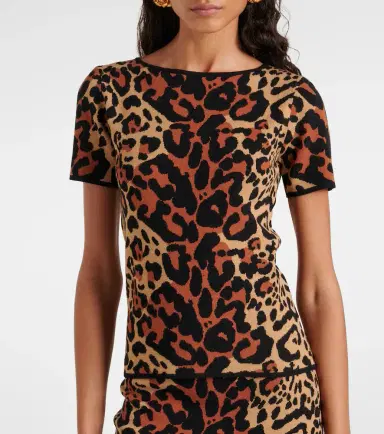 BLUMARINE Shoert leopard-print top | Thumbnail 3 BLUMARINE Shoert leopard-print top | Thumbnail 3