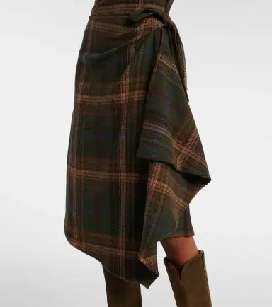 Polo Ralph Lauren Plaid wool-blend midi dress | Thumbnail 2 Polo Ralph Lauren Plaid wool-blend midi dress | Thumbnail 2