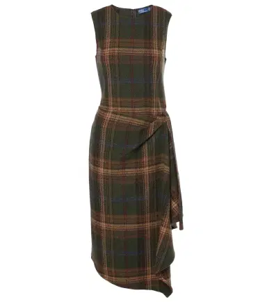 Polo Ralph Lauren Plaid wool-blend midi dress | Thumbnail 1 Polo Ralph Lauren Plaid wool-blend midi dress | Thumbnail 1