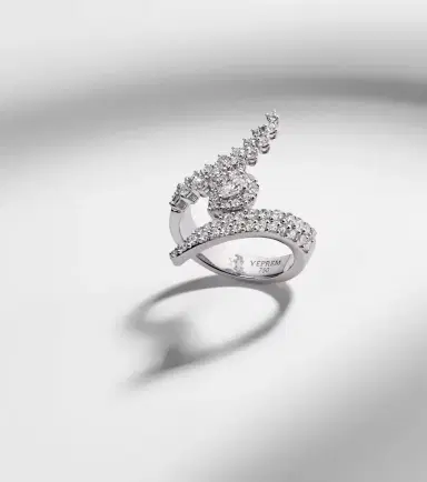 YEPREM Y-Not 18kt white gold ring with diamonds | Thumbnail 3 YEPREM Y-Not 18kt white gold ring with diamonds | Thumbnail 3
