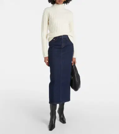 Proenza Schouler Calder denim midi skirt | Thumbnail 2 Proenza Schouler Calder denim midi skirt | Thumbnail 2