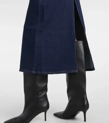 Proenza Schouler Calder denim midi skirt | Thumbnail 4 Proenza Schouler Calder denim midi skirt | Thumbnail 4