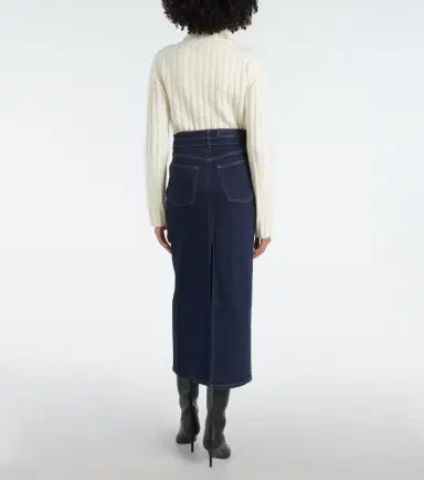 Proenza Schouler Calder denim midi skirt | Thumbnail 6 Proenza Schouler Calder denim midi skirt | Thumbnail 6