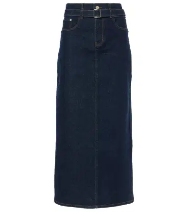 Proenza Schouler Calder denim midi skirt | Thumbnail 1 Proenza Schouler Calder denim midi skirt | Thumbnail 1
