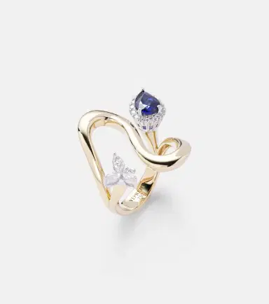 YEPREM Reign Supreme 18kt gold ring with diamonds and sapphires | Thumbnail 2 YEPREM Reign Supreme 18kt gold ring with diamonds and sapphires | Thumbnail 2