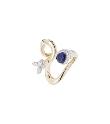 YEPREM Reign Supreme 18kt gold ring with diamonds and sapphires | Thumbnail 1 YEPREM Reign Supreme 18kt gold ring with diamonds and sapphires | Thumbnail 1
