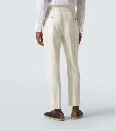 Brunello Cucinelli Striped linen and wool-blend suit | Thumbnail 3 Brunello Cucinelli Striped linen and wool-blend suit | Thumbnail 3