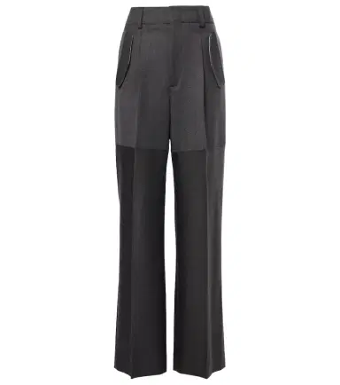 Victoria Beckham Paneled wool wide-leg pants | Thumbnail 1 Victoria Beckham Paneled wool wide-leg pants | Thumbnail 1