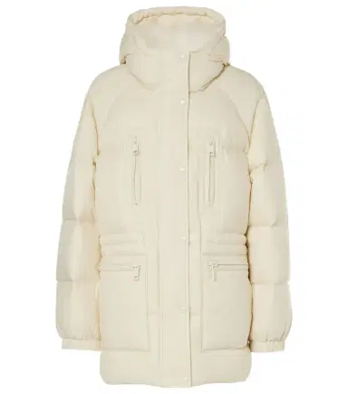Yves Salomon Shearling-trimmed down jacket | Thumbnail 1 Yves Salomon Shearling-trimmed down jacket | Thumbnail 1