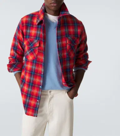 God's True Cashmere Checked cashmere shirt | Thumbnail 5 God's True Cashmere Checked cashmere shirt | Thumbnail 5