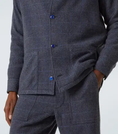 God's True Cashmere Wizard herringbone checked cashmere overshirt | Thumbnail 5 God's True Cashmere Wizard herringbone checked cashmere overshirt | Thumbnail 5