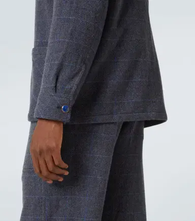 God's True Cashmere Wizard herringbone checked cashmere overshirt | Thumbnail 6 God's True Cashmere Wizard herringbone checked cashmere overshirt | Thumbnail 6