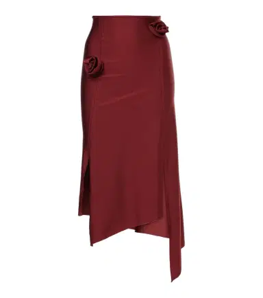 Coperni Floral-appliqué asymmetric midi skirt | Thumbnail 1 Coperni Floral-appliqué asymmetric midi skirt | Thumbnail 1