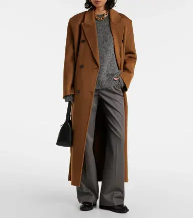 The Frankie Shop Gaia double-breasted wool-blend coat | Thumbnail 2 The Frankie Shop Gaia double-breasted wool-blend coat | Thumbnail 2