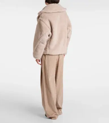 Max Mara Radice alpaca, wool, and silk teddy jacket | Thumbnail 2 Max Mara Radice alpaca, wool, and silk teddy jacket | Thumbnail 2