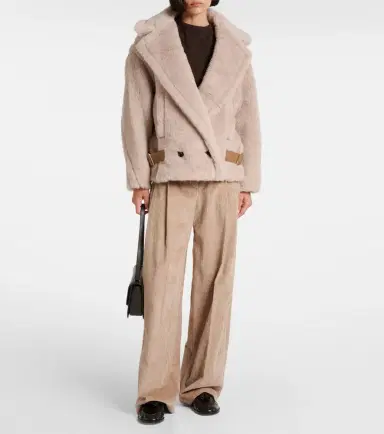 Max Mara Radice alpaca, wool, and silk teddy jacket | Thumbnail 4 Max Mara Radice alpaca, wool, and silk teddy jacket | Thumbnail 4