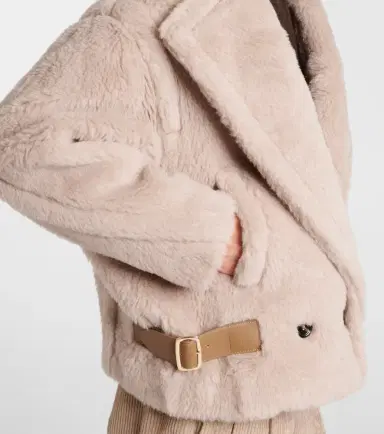 Max Mara Radice alpaca, wool, and silk teddy jacket | Thumbnail 6 Max Mara Radice alpaca, wool, and silk teddy jacket | Thumbnail 6