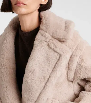 Max Mara Radice alpaca, wool, and silk teddy jacket | Thumbnail 7 Max Mara Radice alpaca, wool, and silk teddy jacket | Thumbnail 7