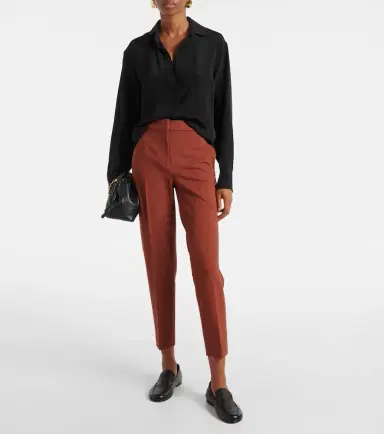 Max Mara Pegno jersey slim pants | Thumbnail 5 Max Mara Pegno jersey slim pants | Thumbnail 5