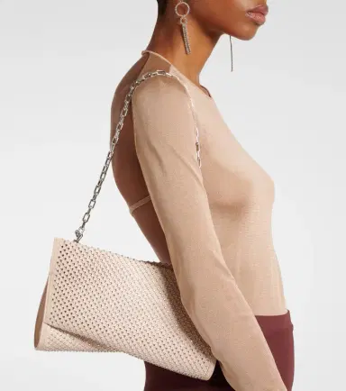 Christian Louboutin Loubitwist Small leather clutch with strap | Thumbnail 6 Christian Louboutin Loubitwist Small leather clutch with strap | Thumbnail 6
