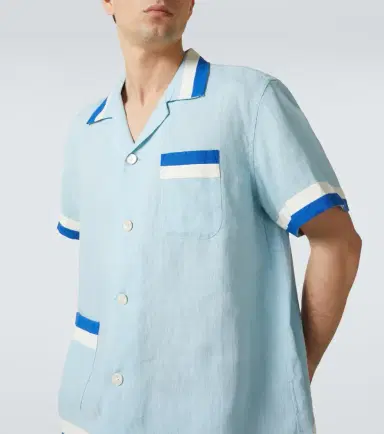 Bode Seedling Stripe linen shirt | Thumbnail 5 Bode Seedling Stripe linen shirt | Thumbnail 5
