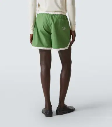 Bode Euro appliqué cotton shorts | Thumbnail 3 Bode Euro appliqué cotton shorts | Thumbnail 3