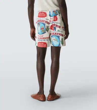 Bode Enrichment cotton printed shorts | Thumbnail 3 Bode Enrichment cotton printed shorts | Thumbnail 3