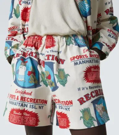 Bode Enrichment cotton printed shorts | Thumbnail 5 Bode Enrichment cotton printed shorts | Thumbnail 5