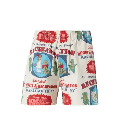 Bode Enrichment cotton printed shorts | Thumbnail 1 Bode Enrichment cotton printed shorts | Thumbnail 1