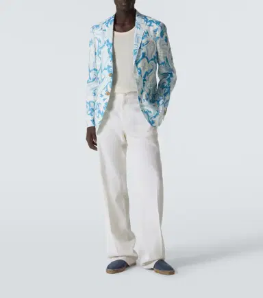 Etro Printed single-breasted cotton blazer | Thumbnail 6 Etro Printed single-breasted cotton blazer | Thumbnail 6