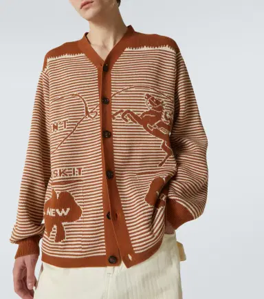 BODE Buckaroo striped cotton cardigan | Thumbnail 2 BODE Buckaroo striped cotton cardigan | Thumbnail 2