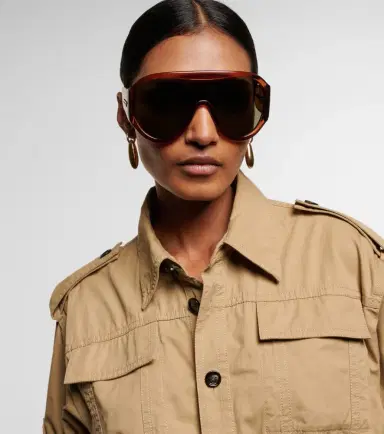 Bottega Veneta Scudo shield sunglasses | Thumbnail 5 Bottega Veneta Scudo shield sunglasses | Thumbnail 5