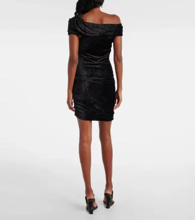 Rick Owens Lilies Lola velvet minidress | Thumbnail 3 Rick Owens Lilies Lola velvet minidress | Thumbnail 3