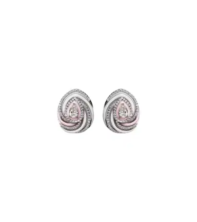 Kamyen Oceane 18kt white gold earrings with enamel and diamonds | Thumbnail 1 Kamyen Oceane 18kt white gold earrings with enamel and diamonds | Thumbnail 1