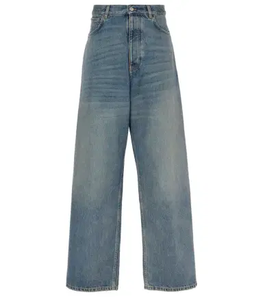 Balenciaga Faded mid-rise wide-leg jeans | Thumbnail 1 Balenciaga Faded mid-rise wide-leg jeans | Thumbnail 1