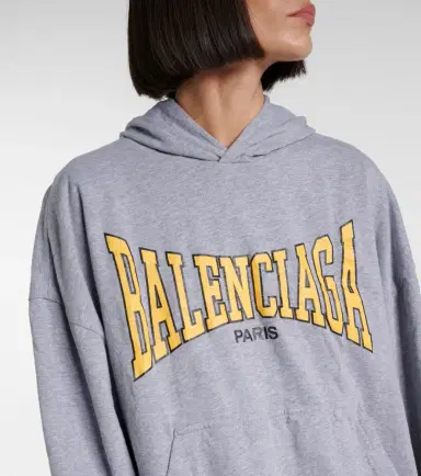 Balenciaga Logo cotton jersey hoodie | Thumbnail 5 Balenciaga Logo cotton jersey hoodie | Thumbnail 5