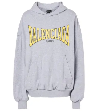Balenciaga Logo cotton jersey hoodie | Thumbnail 1 Balenciaga Logo cotton jersey hoodie | Thumbnail 1