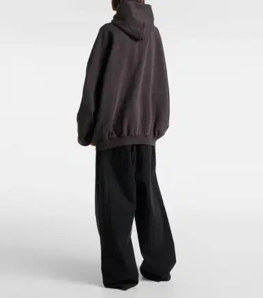 Balenciaga Logo cotton jersey hoodie | Thumbnail 5 Balenciaga Logo cotton jersey hoodie | Thumbnail 5