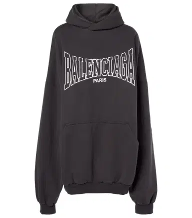 Balenciaga Logo cotton jersey hoodie | Thumbnail 1 Balenciaga Logo cotton jersey hoodie | Thumbnail 1