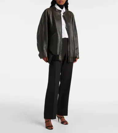 The Row Kengia leather bomber jacket | Thumbnail 2 The Row Kengia leather bomber jacket | Thumbnail 2
