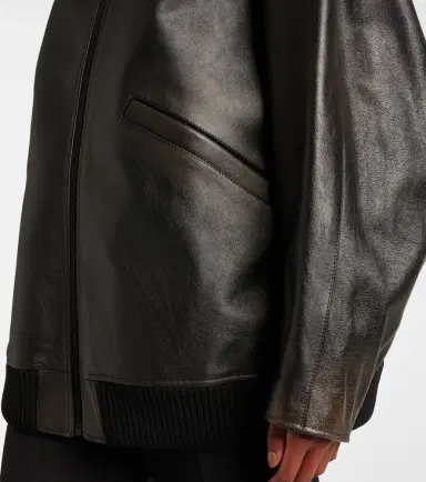 The Row Kengia leather bomber jacket | Thumbnail 3 The Row Kengia leather bomber jacket | Thumbnail 3