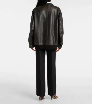 The Row Kengia leather bomber jacket | Thumbnail 4 The Row Kengia leather bomber jacket | Thumbnail 4