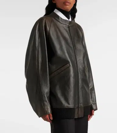 The Row Kengia leather bomber jacket | Thumbnail 6 The Row Kengia leather bomber jacket | Thumbnail 6