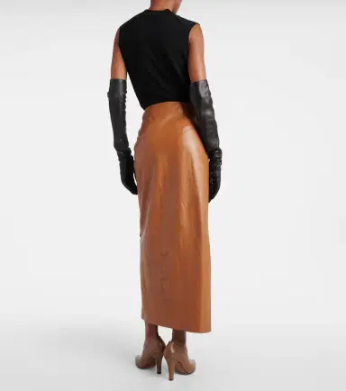The Row Bert leather wrap skirt | Thumbnail 2 The Row Bert leather wrap skirt | Thumbnail 2
