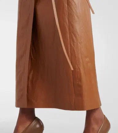 The Row Bert leather wrap skirt | Thumbnail 5 The Row Bert leather wrap skirt | Thumbnail 5
